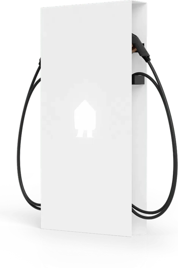 Borne de recharge au sol Smappee EV Base, deux points de charge