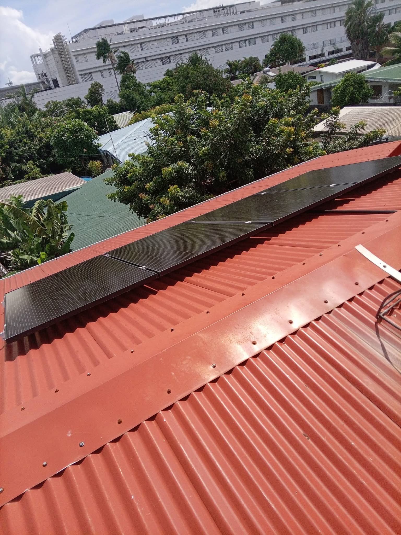 Installation photovoltaïque en bord de mer